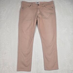 Paige Jeans Womens 31 Skyline Ankle Peg Light Pink‎ Denim